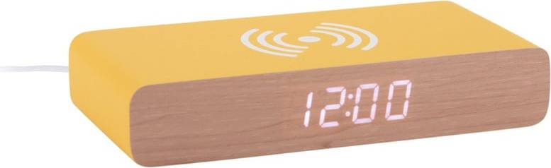 Karlsson Retro LED Alarm Clock Yellow