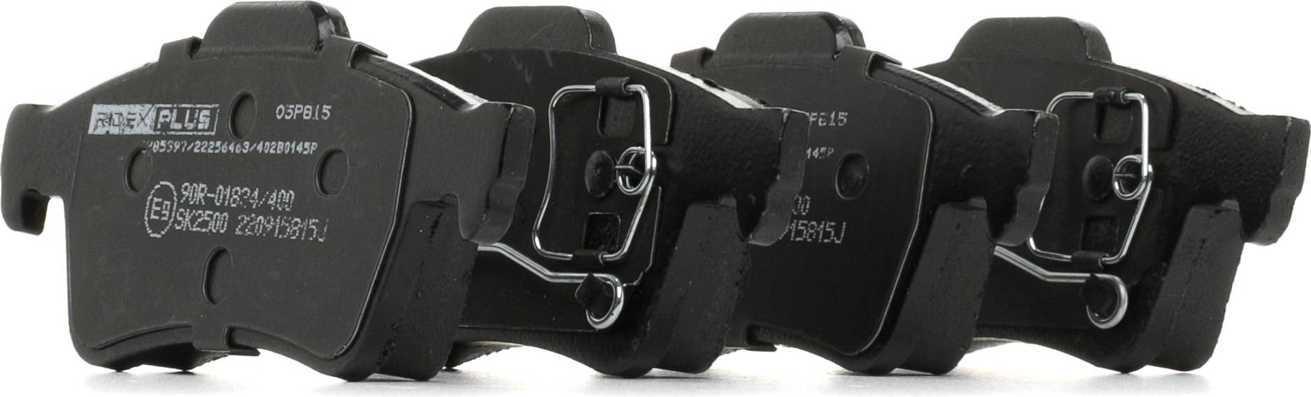 Ridex Plus Brake Pad Set Rear Axle