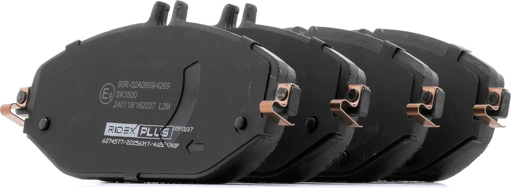 Ridex Plus Brake Pad Set Front Axle