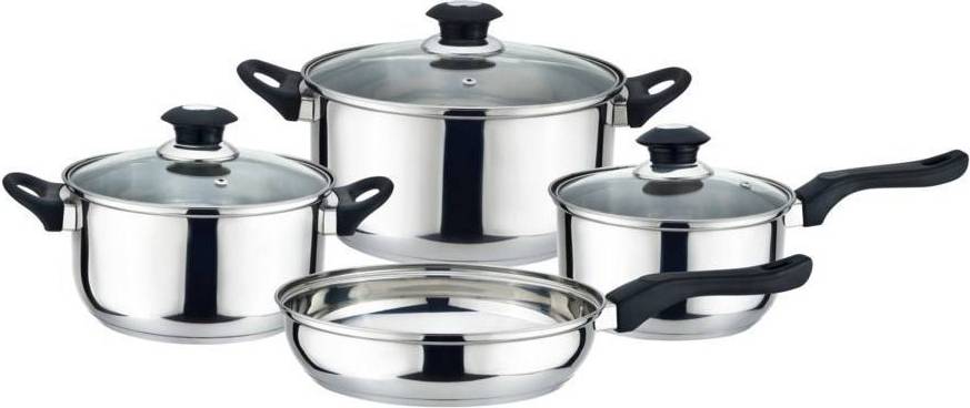 Kitchen cookware J&V Textiles Kitchen 7pc Cookware Set with lid