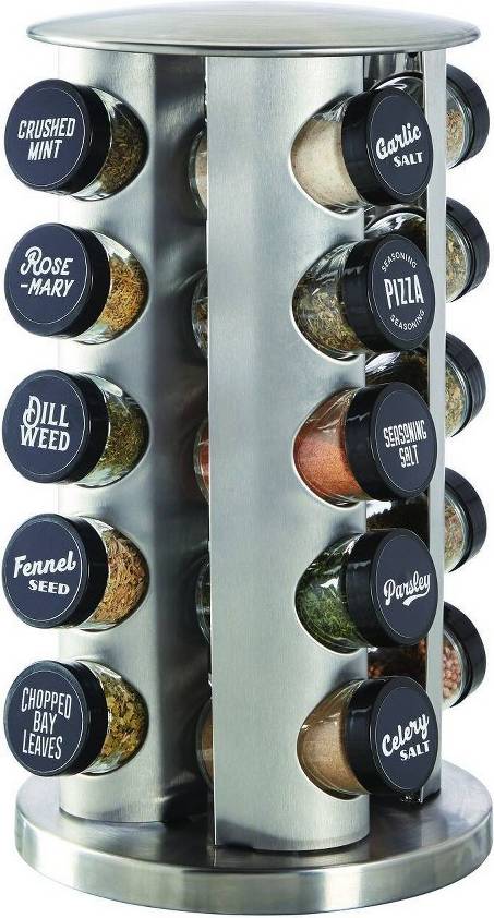 20pcs Jar Stainless Steel Spice Rack