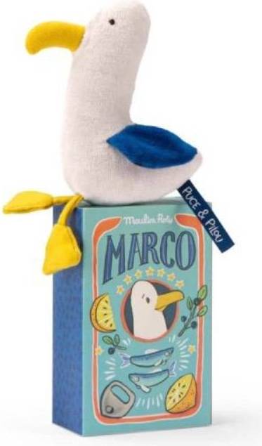 Moulin Roty Tøjdyr Med Rangle 18 cm