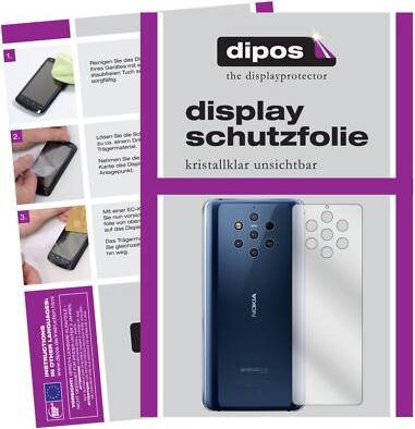 Dipos 2x Screen Protector for Nokia 9 PureView Back Protection Crystal Clear