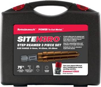 Rotabroach Site H3RO Step Reamer Kit 3 Pieces