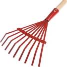 Garden rake OKKO Leaf Rake Children 11T Red