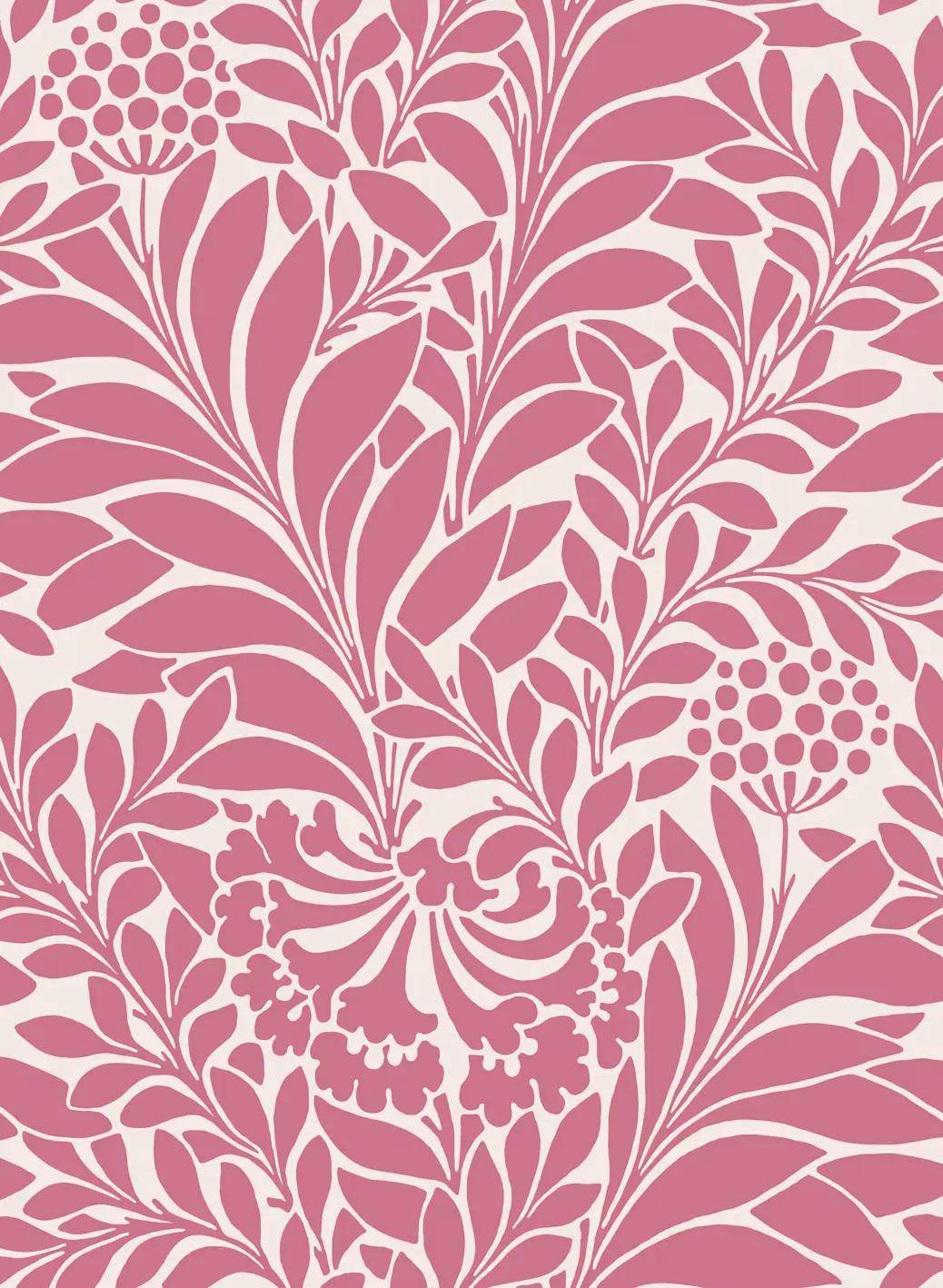 Cole & Son Wallpaper Honeysuckle Raspberry