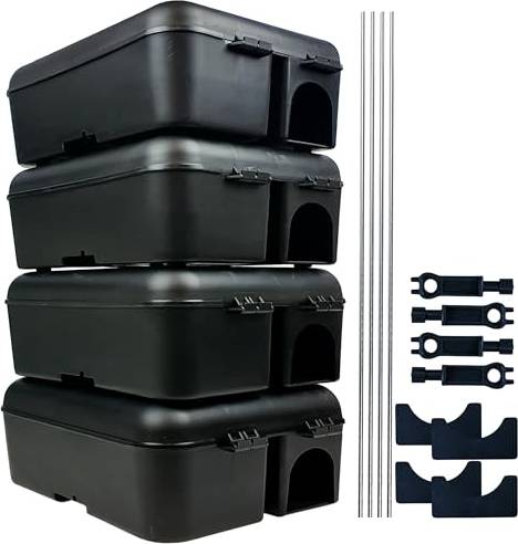 Roshield Pro Box 4 Extra Large Rats Mouse Poisoning Traps