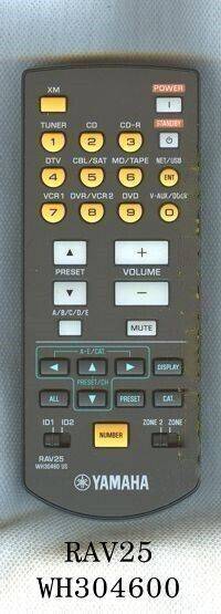 Yamaha Rav25 Receiver Zone Remote Control WH304600