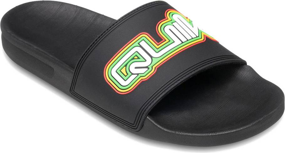 Quiksilver Rivi Wordmark II Slides - Black