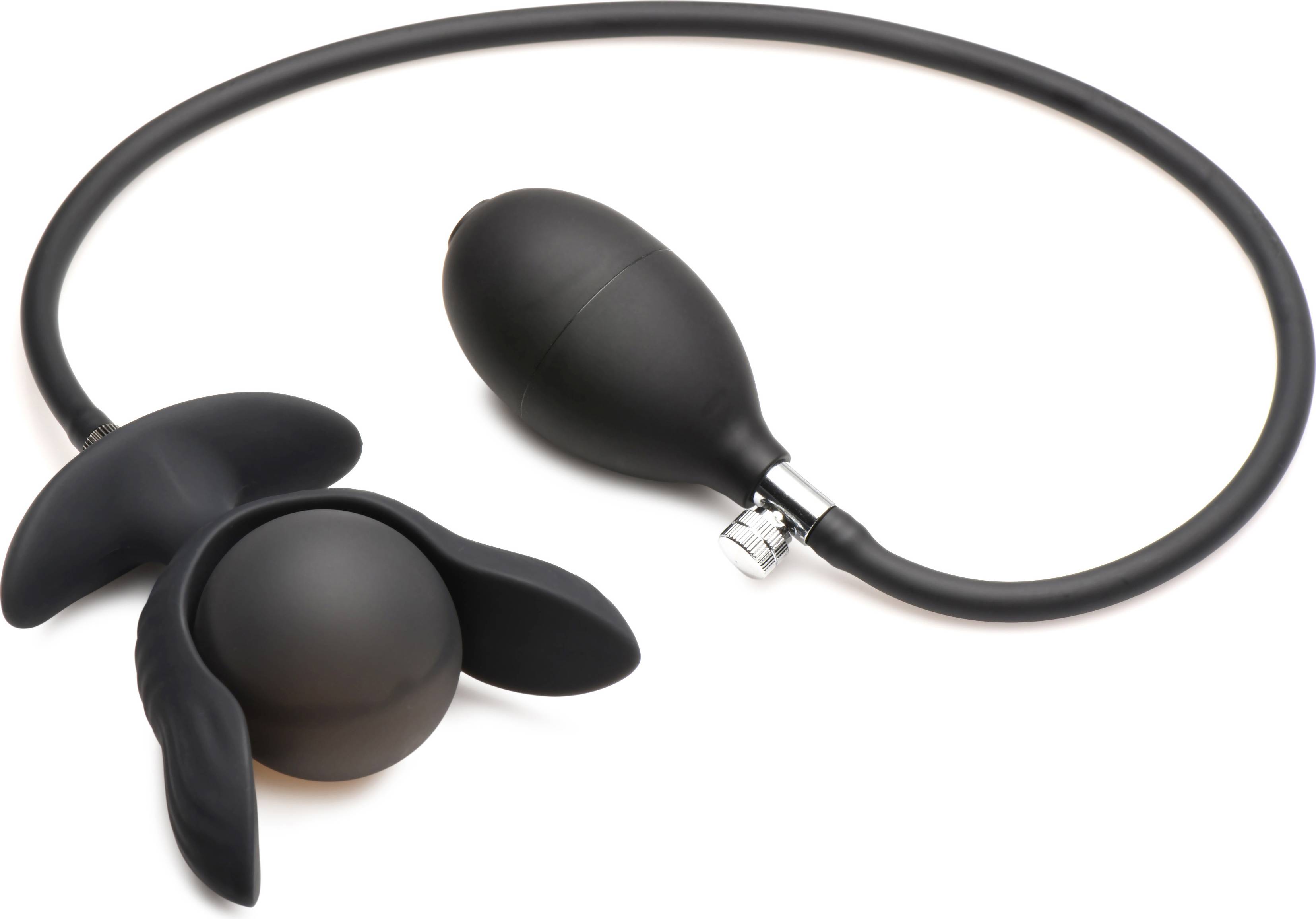 Inflatable plug Master Series Dark Pearl Inflatable Vibrating Butt Plug
