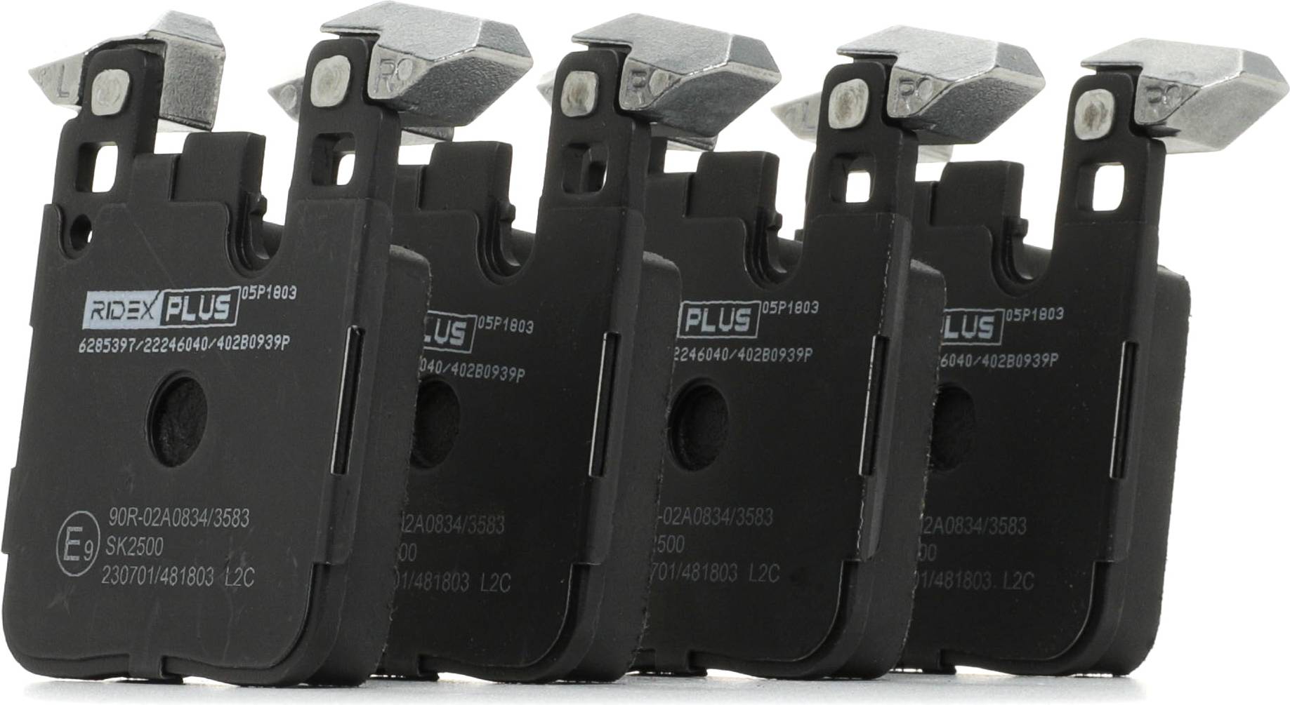 Ridex Brake Pad Set Rear Axle