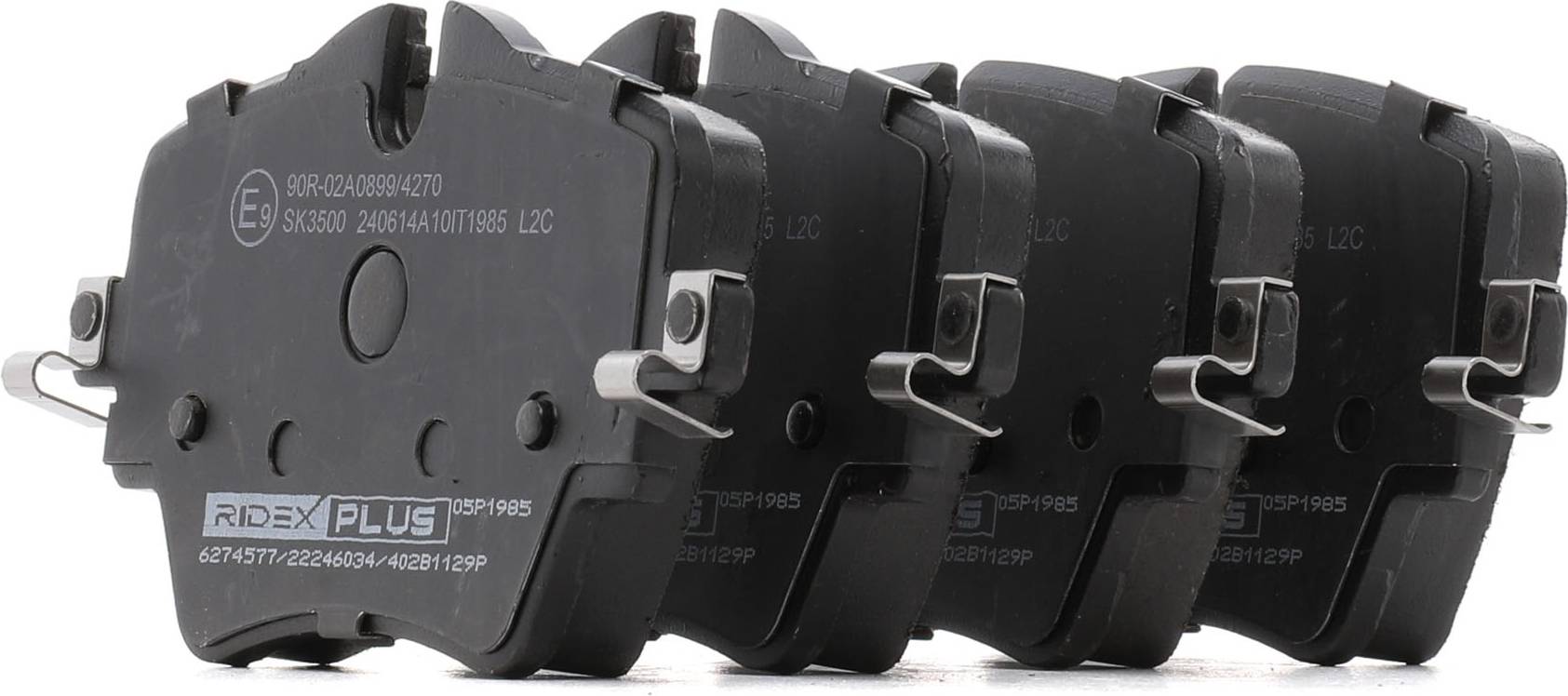 Ridex Plus Brake Pad Set Front Axle