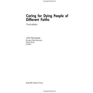 Caring for Dying People of Different Faiths