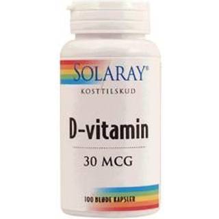 Solaray D-vitamin - 100 Kapsler