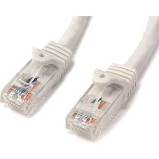 StarTech.com 75ft CAT6 Cable, 10 Snagless RJ45 650MHz 100W Patch Cord, CAT 6 10GbE UTP Network Cable w/Strain Relief, White, Fluke Tested/Wiring is UL Certified/TIA - Category 6 - 24AWG (N6PATCH75WH)