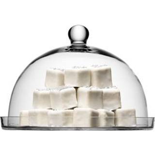LSA International Serving And Trays - 'Vienna' plate and dome in Clear glass