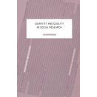 Quantity and Quality in Social Research