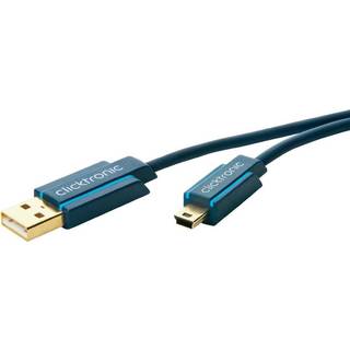 Clicktronic USB 2.0 til USB-A Mini-B - 3 m