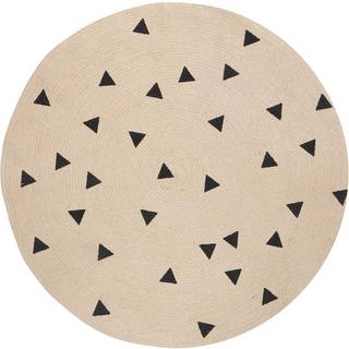 Jute Carpet - Small - Black Triangles