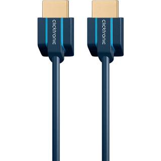 ClickTronic Ultra-Slim Højhastigheds HDMI™-kabel med Ethernet Premium-kabel | 1x HDMI™-stik  1x HDMI™-stik | 2,0 m | UHD 4K @ 60 Hz