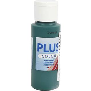 Plus Color Hobbymaling Mørk Grøn 60ml - Hurtigtørrende