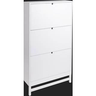 Mavis Falsterbo Shoe Cupboard 3 Compartments White Lacquer - Skoskab Birk Hvid - 19973