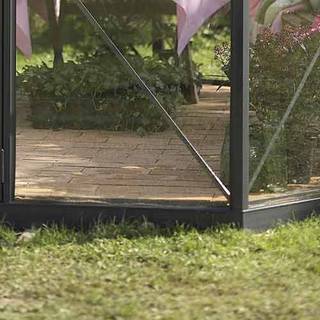 Halls Atrium fundament i sort til 9 m² orangeri