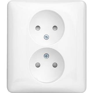 Schneider Electric Vægudtag, indfældet, ujordet, Exxact