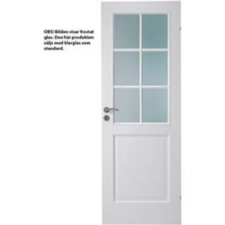 Fransk dør fra Swedoor, Craft SP6, Hvid NCS S0502-Y, Advance-line, 82,5 X 204 - M9X21
