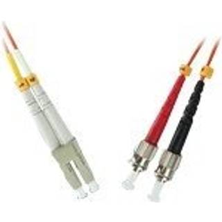 MicroConnect LC-ST Multimode duplex OM3 optisk kabel | 1,00 meter | PRIS-MATCH
