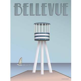 Tilbud: Spar 60% - Bellevue Livreddertårnet - Plakat 50x70 cm fra ViSSEVASSE