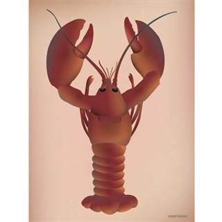 VISSEVASSE - Hummeren plakat - 30x40 cm