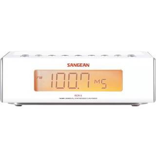 Radiovækkeur Sangean RCR-5 FM, AM (1018) Sølv, Hvid