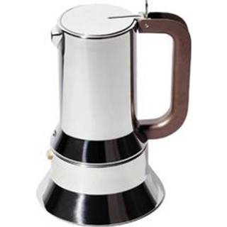 Alessi Tea and Coffee - Espresso coffee maker, six cups in Silver 18/10 stainless steel