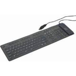 Gembird KB-109F-B - keyboard - US - black - Tastatur - Amerikansk engelsk - Sort
