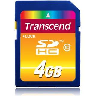 TRANSCEND 4GB SDHC(SD 3.0) High Speed Class 10 (Alt. TS4GSDHC10)