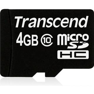 Transcend MicroSDHC/SDHC C10 - 4GB