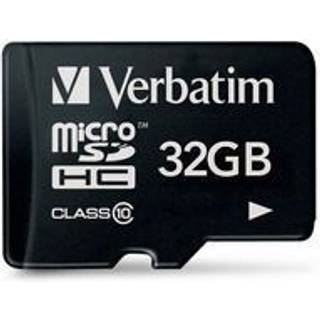 MICRO-SDHC MEMORYKORT 32GB VERBATIM CLASS-10 INKL. ADAPTER