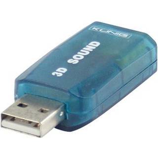 USB lydkort til 3.5 mm minjack - Lyd + Mikrofon