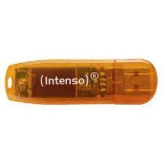 Intenso Rainbow Line USB Drive - Orange - 64GB - USB Stick