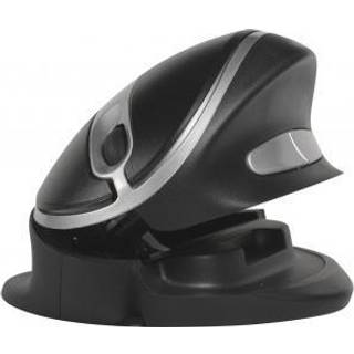 Bakker Elkhuizen Oyster - Ergonomisk mus - 5 knapper - Sølv