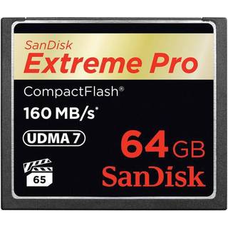 SanDisk Extreme PRO, Compact Flash, 160MB/s 64 GB