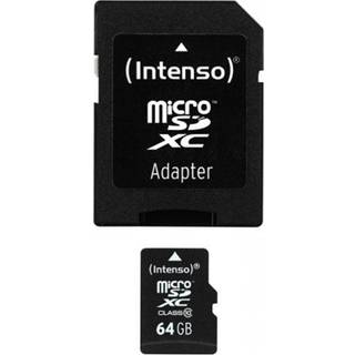 Intenso® 64 GB Micro SD Hukommelseskort Incl. adapter Class 10