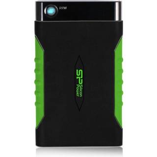 Silicon Power Armor A15 Green - 1TB - Ekstern Harddisk - Sort