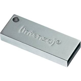 Intenso Premium Line USB 3.0 Drive. Minimalistisk USB memory stick. 64GB. Silver.