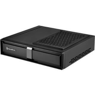 SilverStone MILO SST-ML08B-H - Kabinet - Desktop slimline - Sort