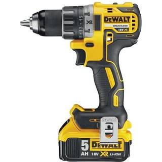 DEWALT DCD791P2-QW Bore-/skruemaskine Li-Ion, 70Nm, brushless + Kuffert +2x Batterier Li-Ion, 18V, 5Ah + oplader