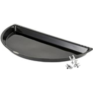 Bon-fire halv BBQ pande, sort, 29 x 57 cm