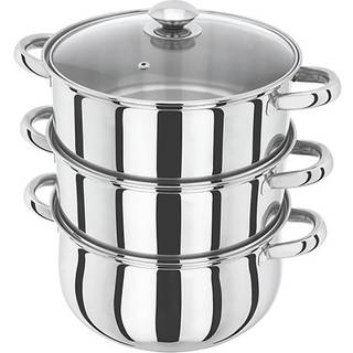 Judge Judge Essential 3 Tier Glass Lid Steamer Set