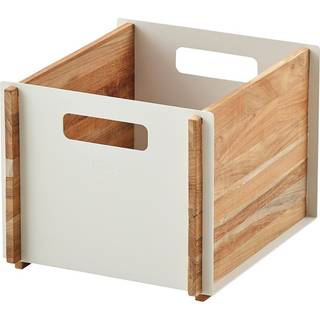 Cane Line - Vægopbevaring - "Box Wall" - Teak/lava grå aluminium